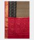 Grey Ikat Silk SareeT2343154