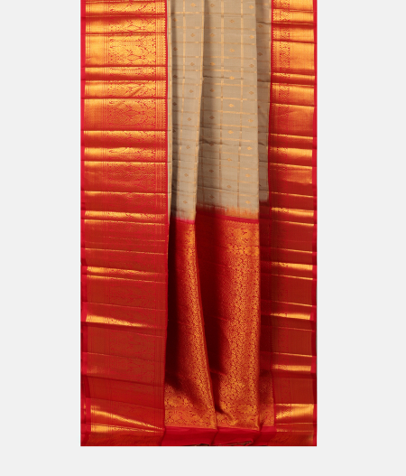 Grey Handwoven Kanjivaram Silk Saree T2653242