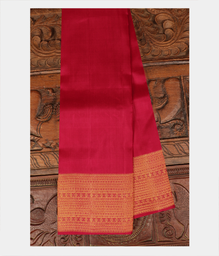Red Handwoven Kanjivaram Silk Saree T257535-image