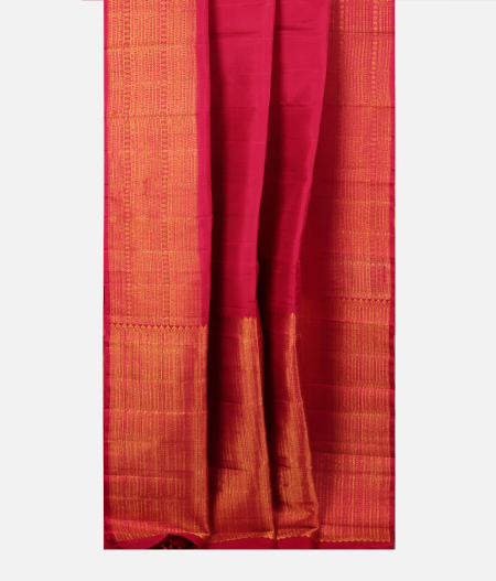 Red Handwoven Kanjivaram Silk Saree T2575352