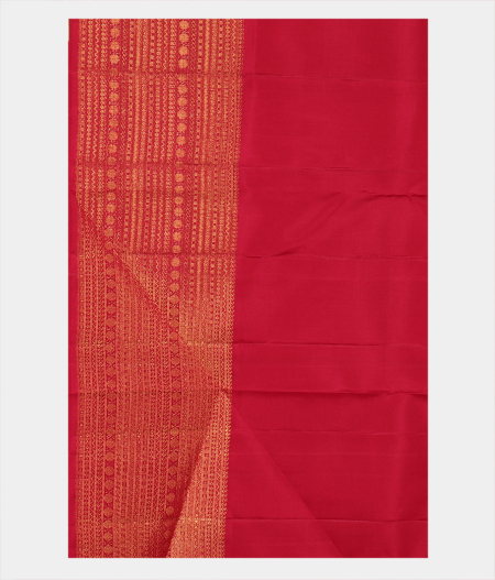 Red Handwoven Kanjivaram Silk Saree T2575353