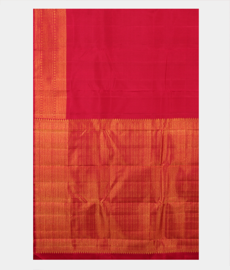 Red Handwoven Kanjivaram Silk Saree T2575354