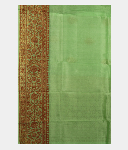 Green Banaras Organza Saree T2643103