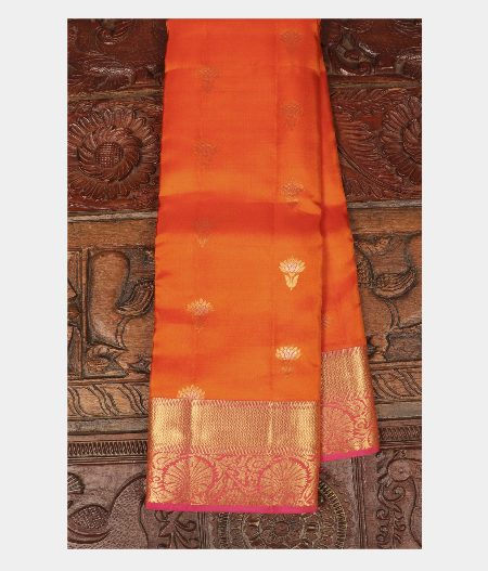 Orange Soft Silk Saree T261251-image