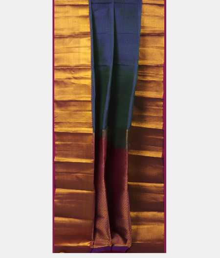 Peacock Blue Soft Silk Saree T2632482