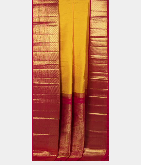 Yellow Handwoven Kanjivaram Silk Saree T2659672