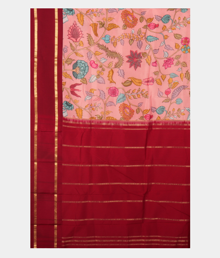 Pink Printed Soft Silk Saree T2646055