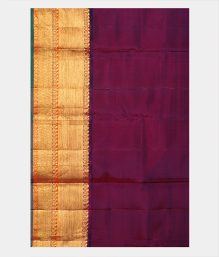 Peacock Blue Handwoven Kanjivaram Silk Saree T2659743