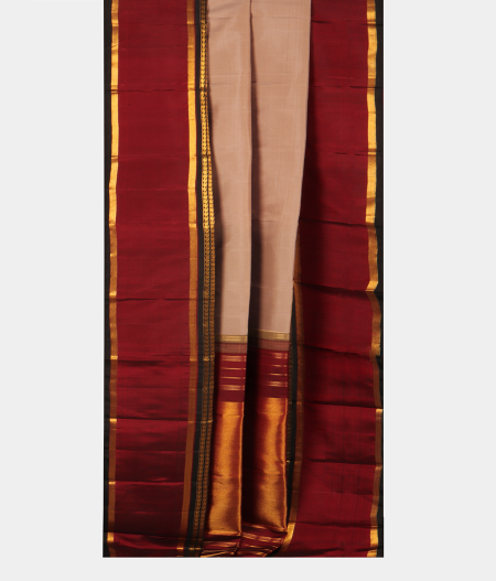 Beige Handwoven Kanjivaram Silk Saree T2651412