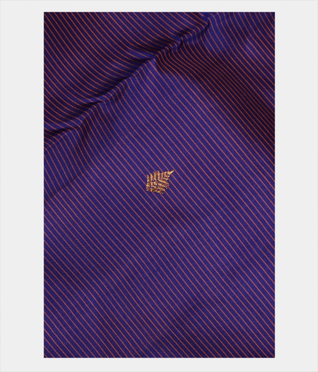 Blue Handwoven Kanjivaram Silk Saree T2659715