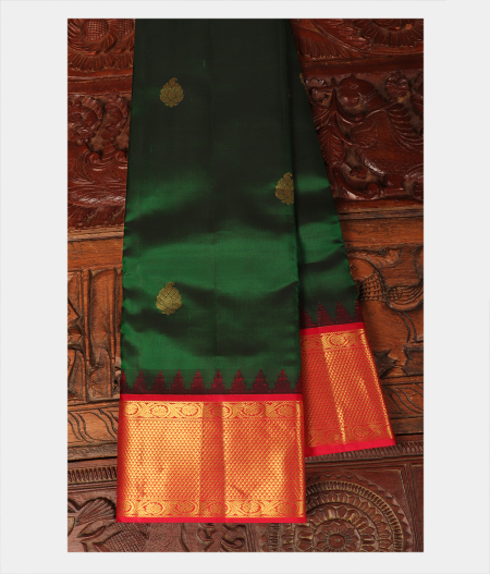 Green Handwoven Kanjivaram Silk Saree T265977-image