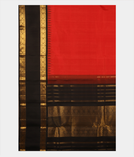 Red Handwoven Kanjivaram Silk Saree T2652744