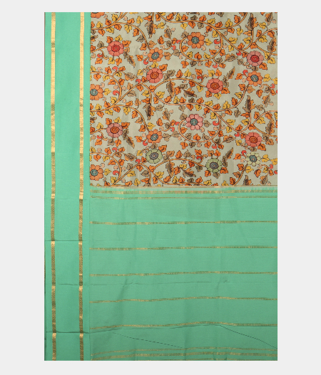 Light Blue Printed Soft Silk Saree T2646195