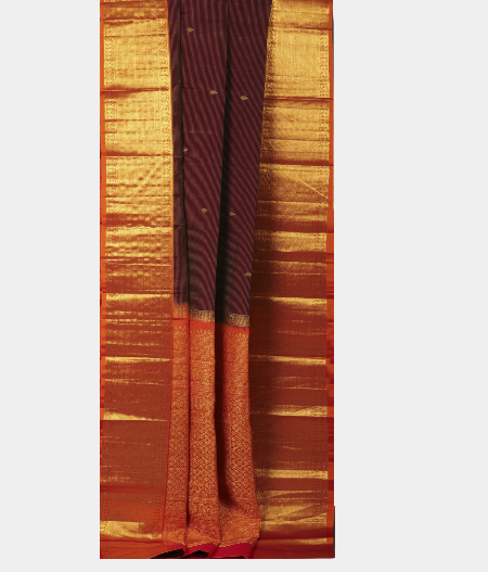 Purple Handwoven Kanjivaram Silk Saree T2659682