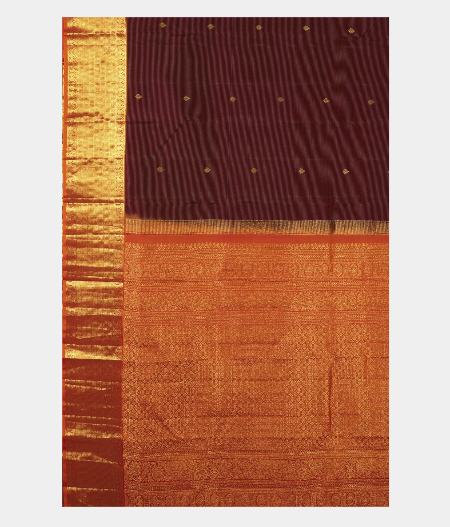 Purple Handwoven Kanjivaram Silk Saree T2659684