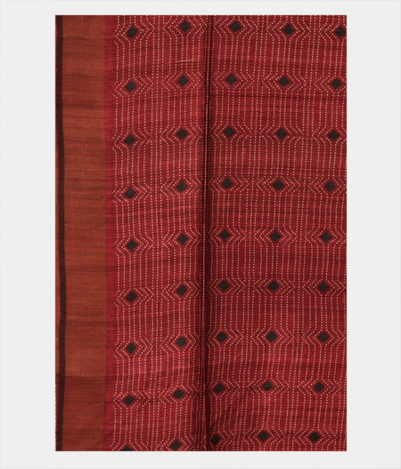 Grey Tussar Printed Saree T2678583