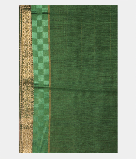 Green Tussar Printed Saree T2678233