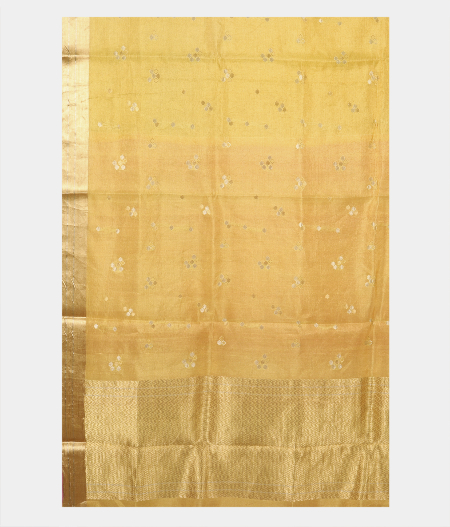 Yellow Banaras Tissue Silk Saree T2265954