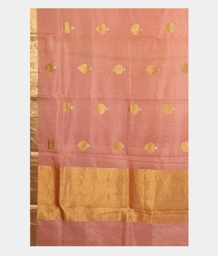 Light Pink Banaras Tissue Silk Saree T1932794
