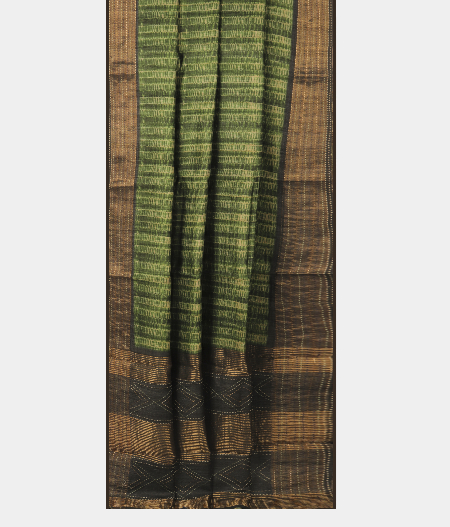 Light Green Soft Tussar Printed Saree T2678472