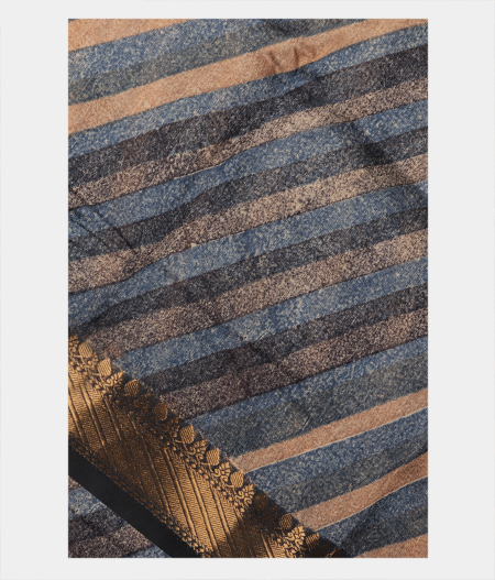 Blue Tussar Printed Saree T267655-image