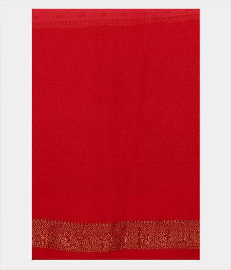 Off White Banaras Georgette Silk Saree T2669253