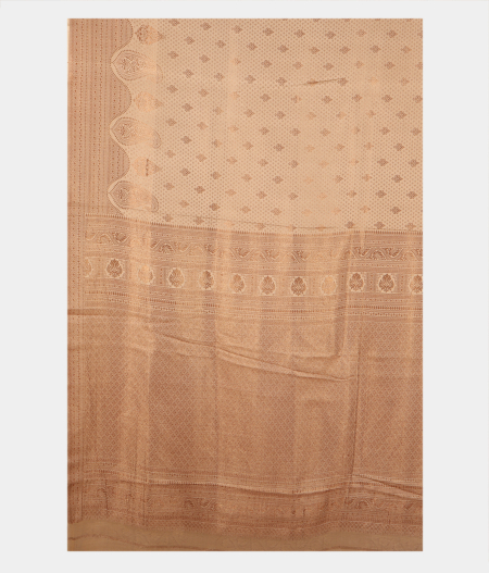 Cream Mysore Silk Saree T2614374