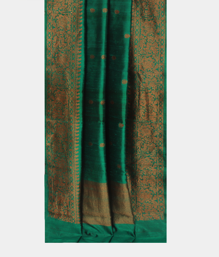 Green Banaras Tussar Saree T2268252