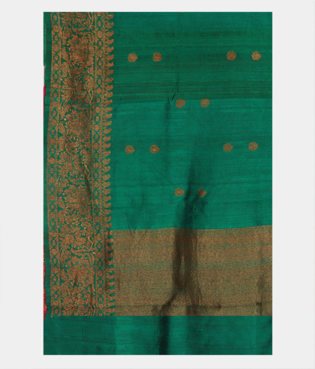 Green Banaras Tussar Saree T2268254
