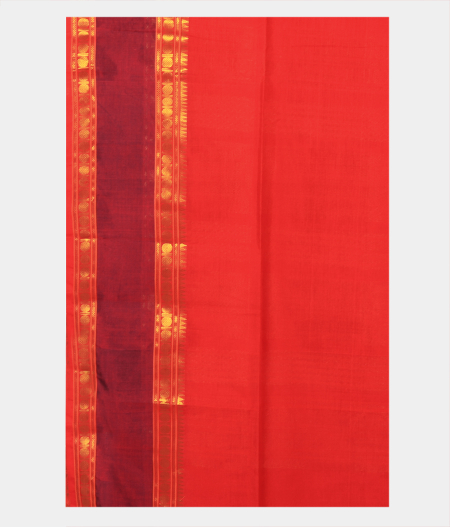 Red Silk Cotton Saree T2663153
