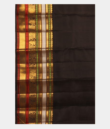 Yellow Handwoven Kanjivaram Silk Saree T2385733
