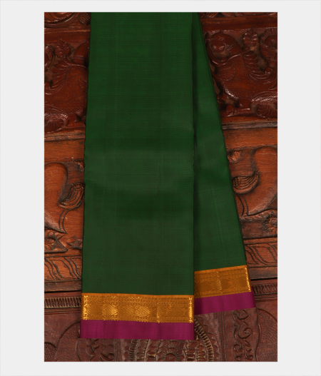 Green Handwoven Kanjivaram Silk Saree T260707-image