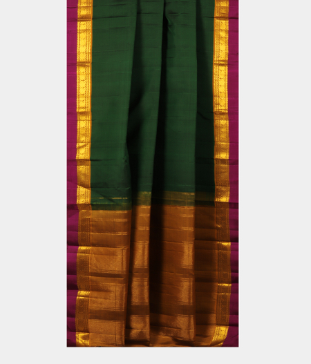 Green Handwoven Kanjivaram Silk Saree T2607072