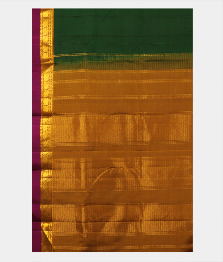 Green Handwoven Kanjivaram Silk Saree T2607074