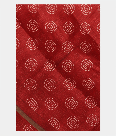 Maroon Linen Printed Saree T269353-image