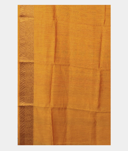Yellow Soft Tussar Printed Saree T2700013