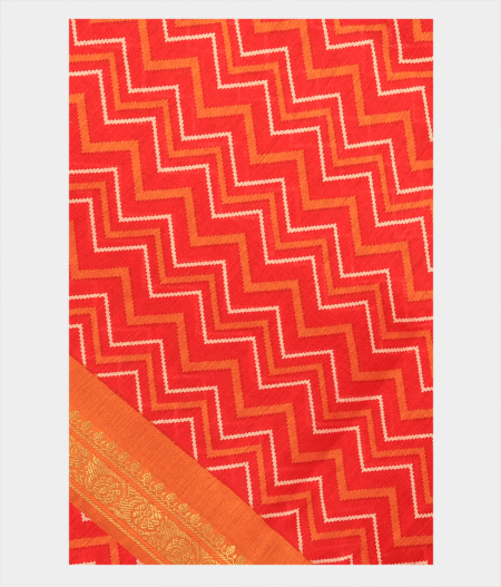 Red Soft Tussar Printed Saree T267477-image