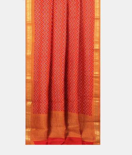 Red Soft Tussar Printed Saree T2674772