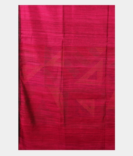 Burgundy Handwoven Tussar Saree T2675583