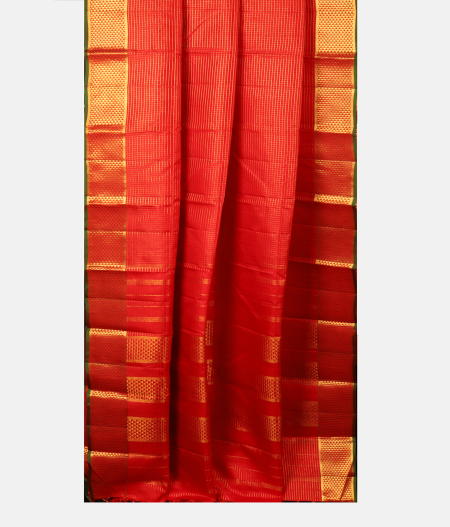 Red Handwoven Kanjivaram Silk Saree T2606132