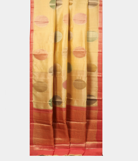 Light Yellow Chaniya Silk Saree T2514852