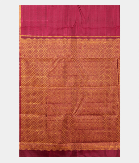 Burgundy Handwoven Kanjivaram Silk Saree T2680984