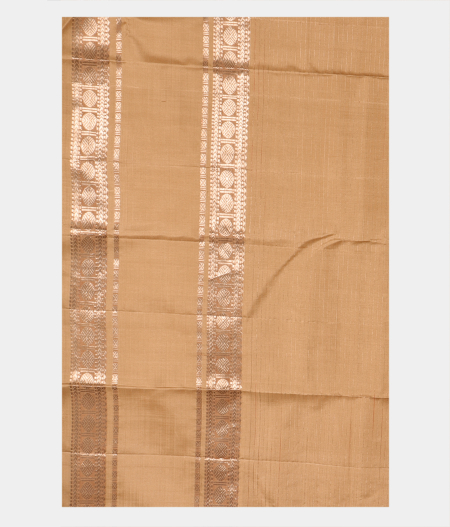 Beige Handwoven Kanjivaram Silk Saree T2392813