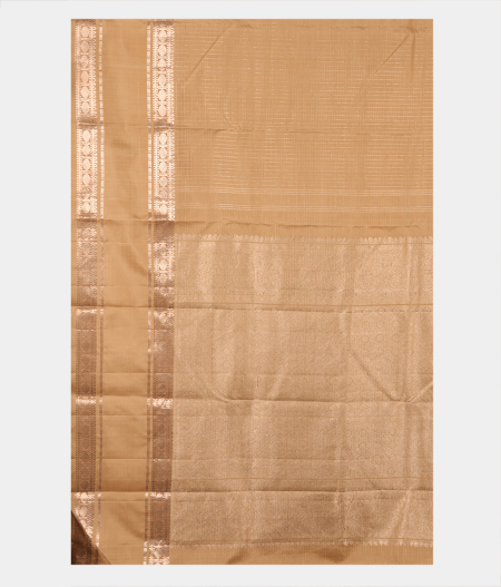 Beige Handwoven Kanjivaram Silk Saree T2392814