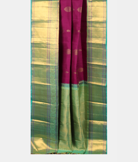 Purple Handwoven Kanjivaram Silk Saree T2737822