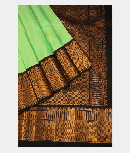 Green Handwoven Kanjivaram Silk Saree T2721472