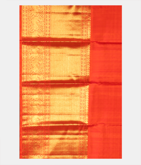 Off White Handwoven Kanjivaram Silk Pavadai T2714012