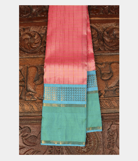 Light Pink Handwoven Kanjivaram Silk Saree T272718-image