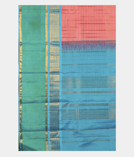 Light Pink Handwoven Kanjivaram Silk Saree T2727184