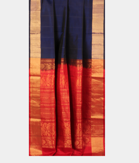Blue Soft Silk Saree T2004432
